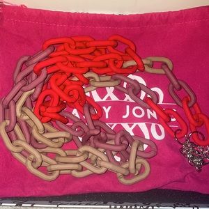 Sassy Jones Red Velvet Zaria Matte necklace - Still in box